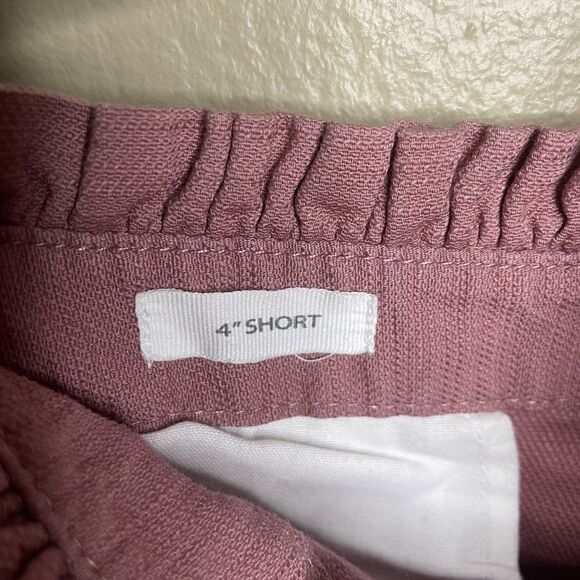 Ann Taylor Loft Outlet Ruffled 4” Shorts Rose Pink Women Plus Size 14 NEW - Picture 5 of 8